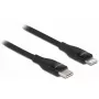 Cabo de dados e carregamento DeLOCK USB Type-C para Lightning 0,5 m