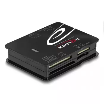 Leitor de cartões DeLOCK 91007 USB 2.0 preto CF MMC MS MicroSD xD