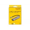 Hub USB DeLOCK 5 Gbps 2 portas USB Type-C e 2 portas Type-A cinzento metal