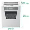 Leitz IQ Office destruidora de documentos P4, corte cruzado, 22,3 cm, 4 x 40 mm, 23 l, 225 folhas, 55 dB