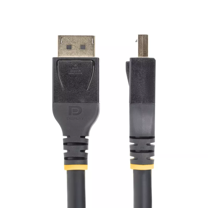 StarTech.com 15.2m (50ft) Cabo DisplayPort 1.4 ativo, cabo DP8K DisplayPort com HBR3, HDR10, MST, DSC 1.2, HDCP 2.2, 8K 60Hz, 4K 120Hz - cabo DP 1.4 M/M