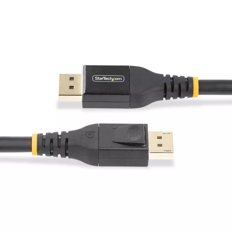 StarTech.com 15.2m (50ft) Cabo DisplayPort 1.4 ativo, cabo DP8K DisplayPort com HBR3, HDR10, MST, DSC 1.2, HDCP 2.2, 8K 60Hz, 4K 120Hz - cabo DP 1.4 M/M