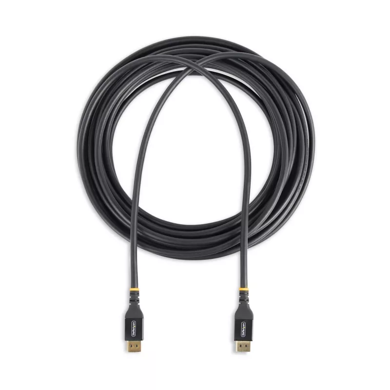 StarTech.com 15.2m (50ft) Cabo DisplayPort 1.4 ativo, cabo DP8K DisplayPort com HBR3, HDR10, MST, DSC 1.2, HDCP 2.2, 8K 60Hz, 4K 120Hz - cabo DP 1.4 M/M