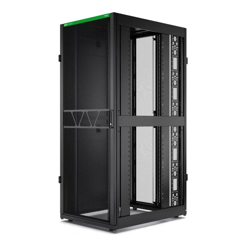 APC NetShelter SX Server Rack Gen 2, 42U, 1991H x 800W x 1070D mm, com painéis laterais, preto