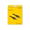 Cabo DisplayPort DeLOCK 8K 60 Hz 5 m preto metal