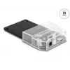 Docking station SuperSpeed USB DeLOCK 2,5 polegadas SATA HDD SSD preto