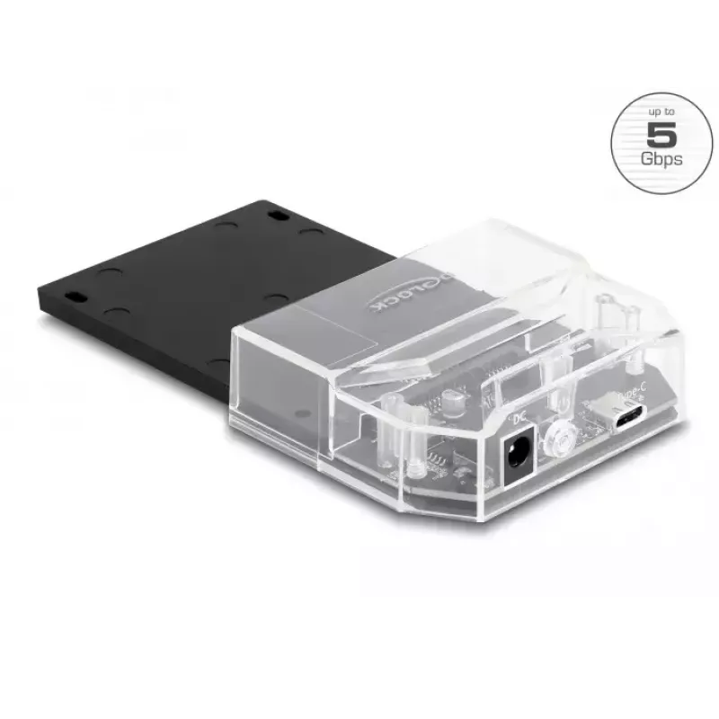 Docking station SuperSpeed USB DeLOCK 2,5 polegadas SATA HDD SSD preto