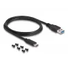 Docking station SuperSpeed USB DeLOCK 2,5 polegadas SATA HDD SSD preto
