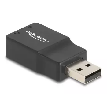 Placa de som USB externa DeLOCK 66634 USB-A para 2 x 3,5 mm