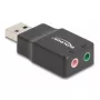 Placa de som USB externa DeLOCK 66634 USB-A para 2 x 3,5 mm