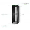 APC NetShelter SX, caixa Server Rack, Gen 2, 52U, 2436H x 800B x 1200T mm, com painéis laterais, preto