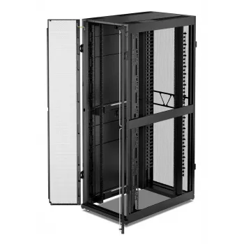 APC NetShelter SX, caixa Networking Rack, 48U, 2258H x 750W x 1200D mm, com laterais, preto