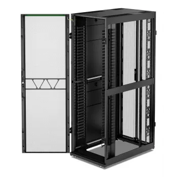 APC NetShelter SX, caixa Networking Rack, 48U, 2258H x 750W x 1200D mm, com laterais, preto