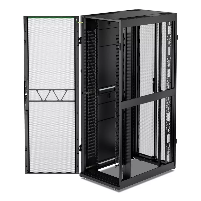 APC NetShelter SX, caixa Networking Rack, 48U, 2258H x 750W x 1200D mm, com laterais, preto