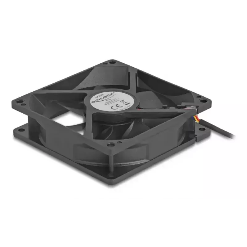 DeLOCK 67302 Ventoinha 9,2 cm preto rolamento de esferas