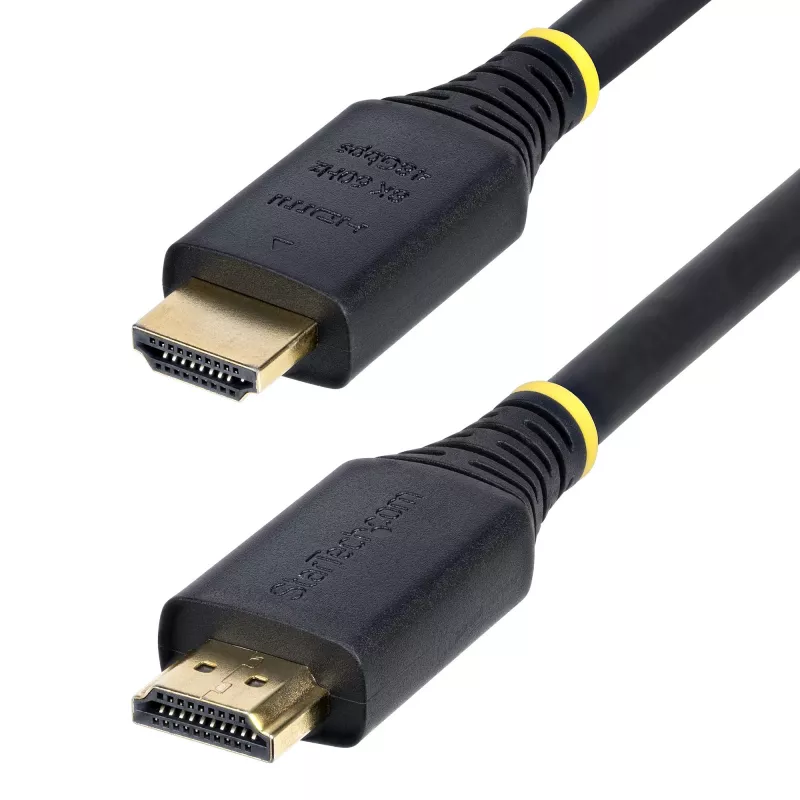 StarTech.com Cabo HDMI Ultra High Speed certificado de 5m (16ft), 8K 60Hz/4K 120Hz, cabo HDMI 2.1 com HDR10+ / eARC, 48Gbps, cabo HDMI 8K para monitor/TV/ecrã, revestimento TPE flexível