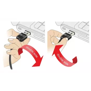 Cabo USB DeLOCK 1m USB 2.0 A - Mini-USB macho/macho