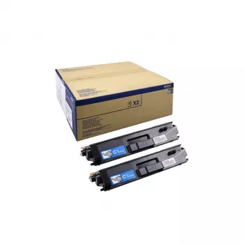 Cartucho de toner Brother TN-900CTWIN Ciano pack de 2, Laser, alcance 12.000 páginas