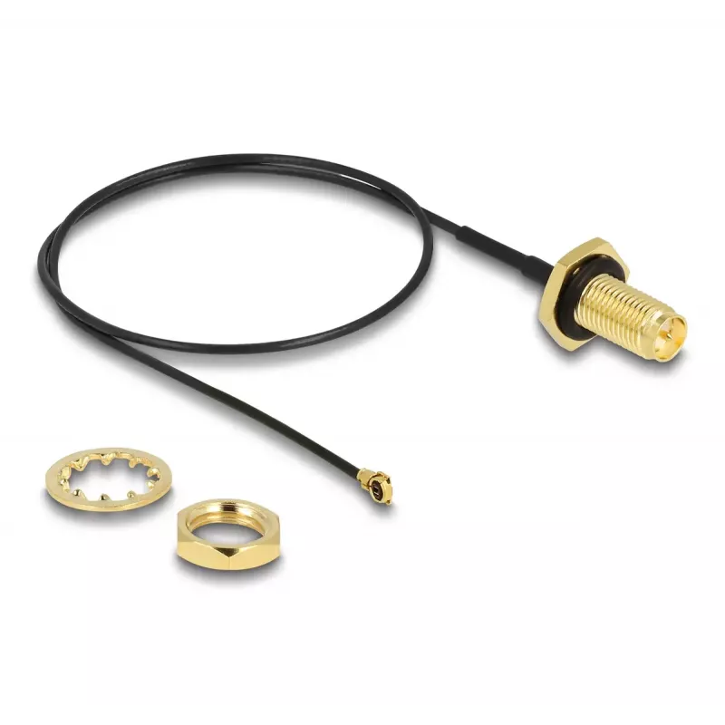 Cabo de antena DeLOCK RP-SMA conector fêmea para I-PEX MHF I 35 cm