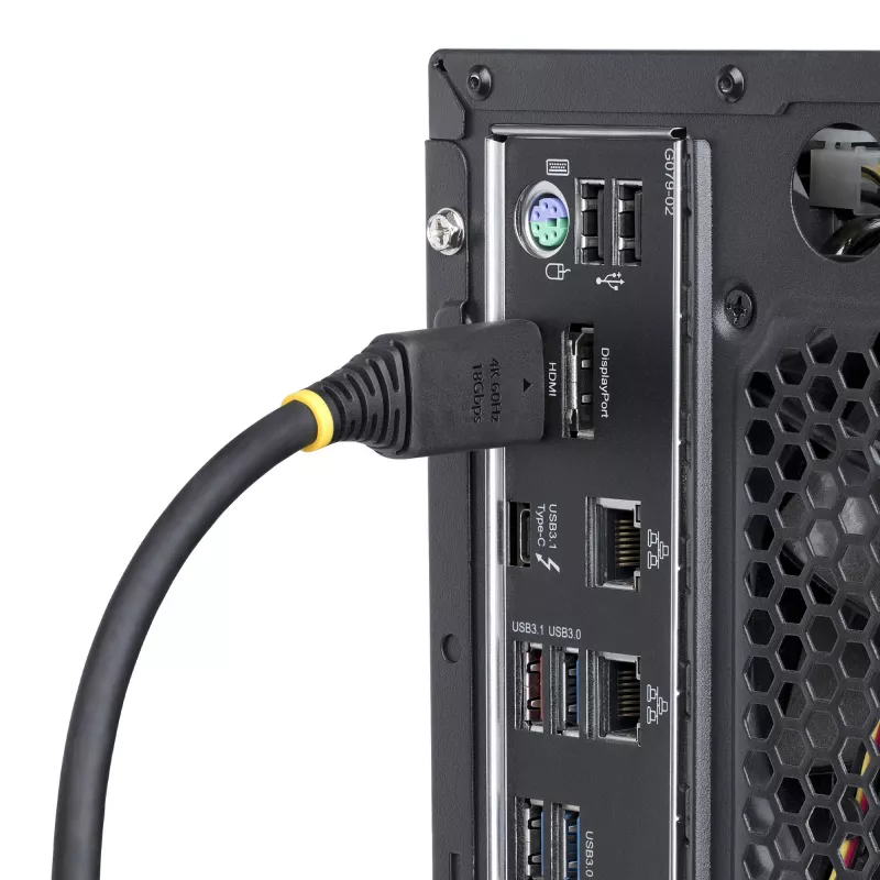 StarTech.com Cabo HDMI High Speed de 3m com fichas com aderência, 4K 60Hz/1440p 144Hz, HDR10/HDCP 2.2/ARC, 18Gbit/s, cabo HDMI UHD para TV/monitor/ecrã, revestimento TPE