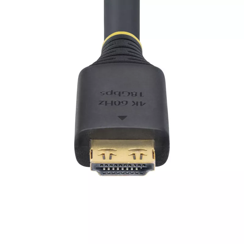 Cabo HDMI High Speed StarTech.com 7 m (23 ft) com fichas com aderência, 4K 60Hz/1440p 144Hz, HDR10/HDCP 2.2/ARC, 18Gbps, cabo HDMI UHD para TV/monitor/ecrã, revestimento TPE