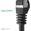 Cabo de rede InLine Crossover PC-a-PC SF/UTP Cat.5e RJ-45 — 2 m, cinzento