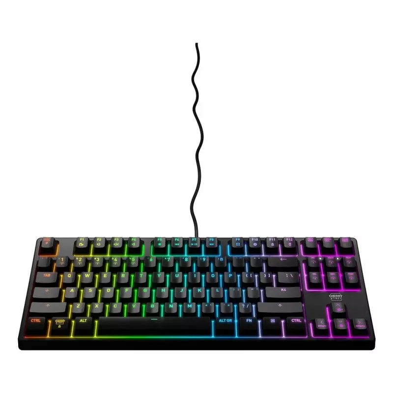 Teclado CHERRY XTRFY K4V2 RGB TKL Gaming USB QWERTY português preto