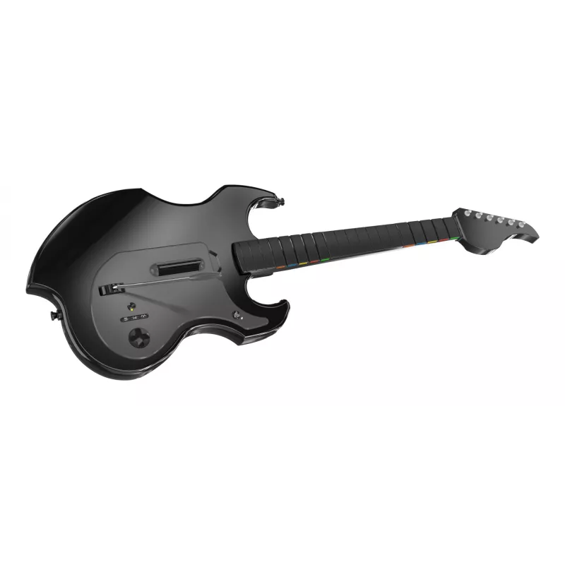 Guitarra PDP Riffmaster preta cinzenta sem fios PC PS4 PS5 bateria 36h