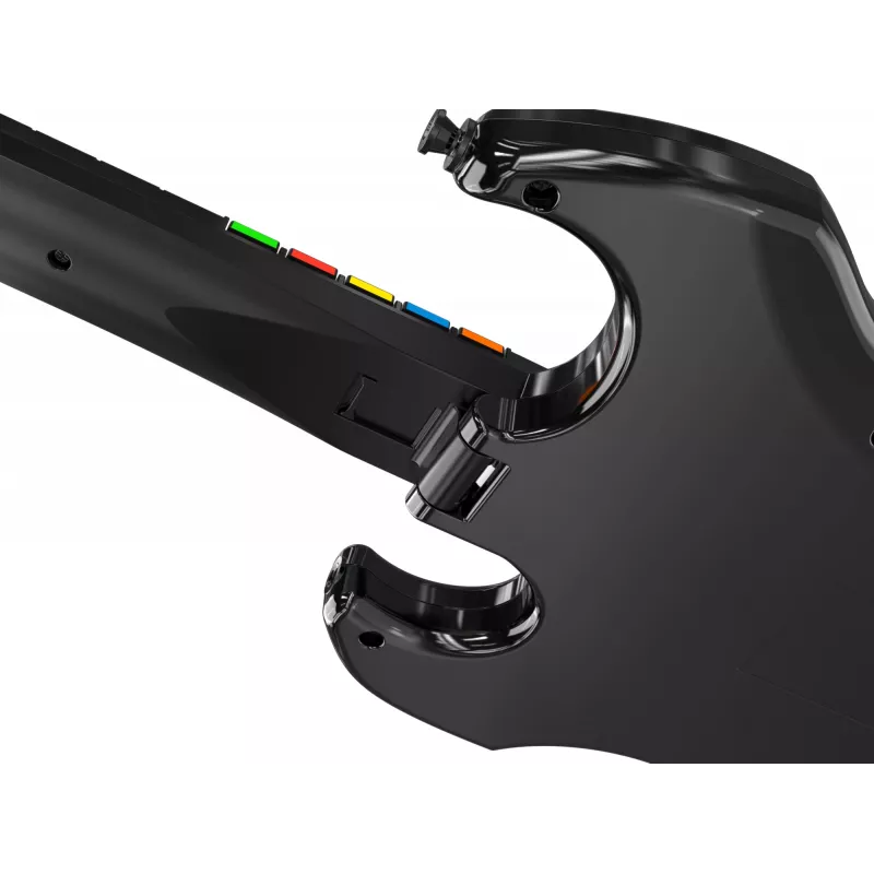 Guitarra PDP Riffmaster preta cinzenta sem fios PC PS4 PS5 bateria 36h