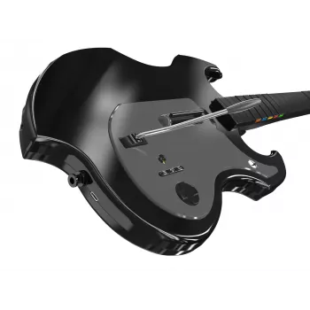 Guitarra PDP Riffmaster preta, cinzenta analógica / digital PC, Xbox One, Xbox Series S, Xbox Series X