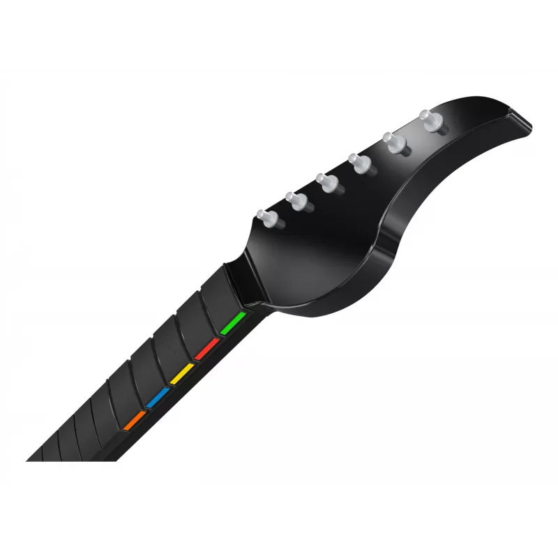 Guitarra PDP Riffmaster preta, cinzenta analógica / digital PC, Xbox One, Xbox Series S, Xbox Series X