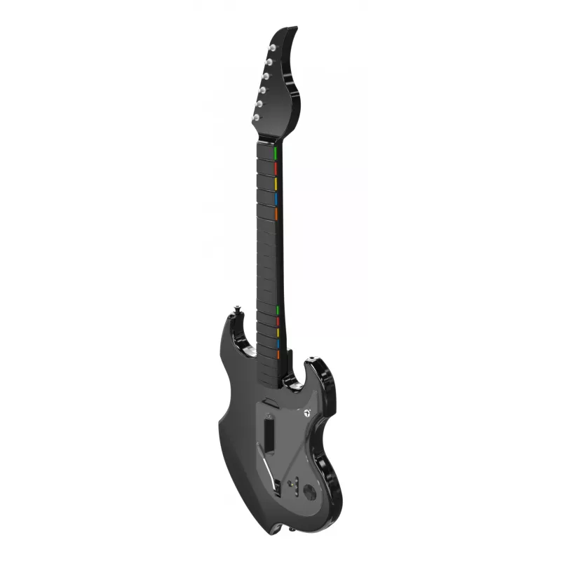 Guitarra PDP Riffmaster preta, cinzenta analógica / digital PC, Xbox One, Xbox Series S, Xbox Series X