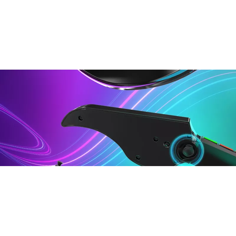 Guitarra PDP Riffmaster preta, cinzenta analógica / digital PC, Xbox One, Xbox Series S, Xbox Series X
