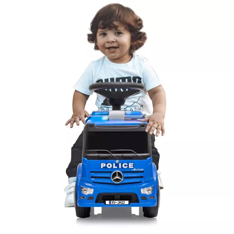 Carro de passeio Jamara Mercedes-Benz Antos Polícia 4 rodas efeitos de luz