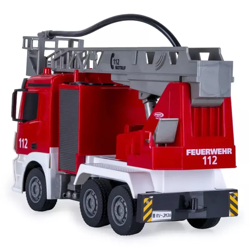 Modelo RC veículo de bombeiros Jamara Mercedes-Benz Antos motor elétrico 1:26