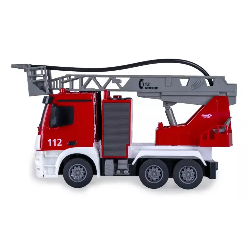 Modelo RC veículo de bombeiros Jamara Mercedes-Benz Antos motor elétrico 1:26