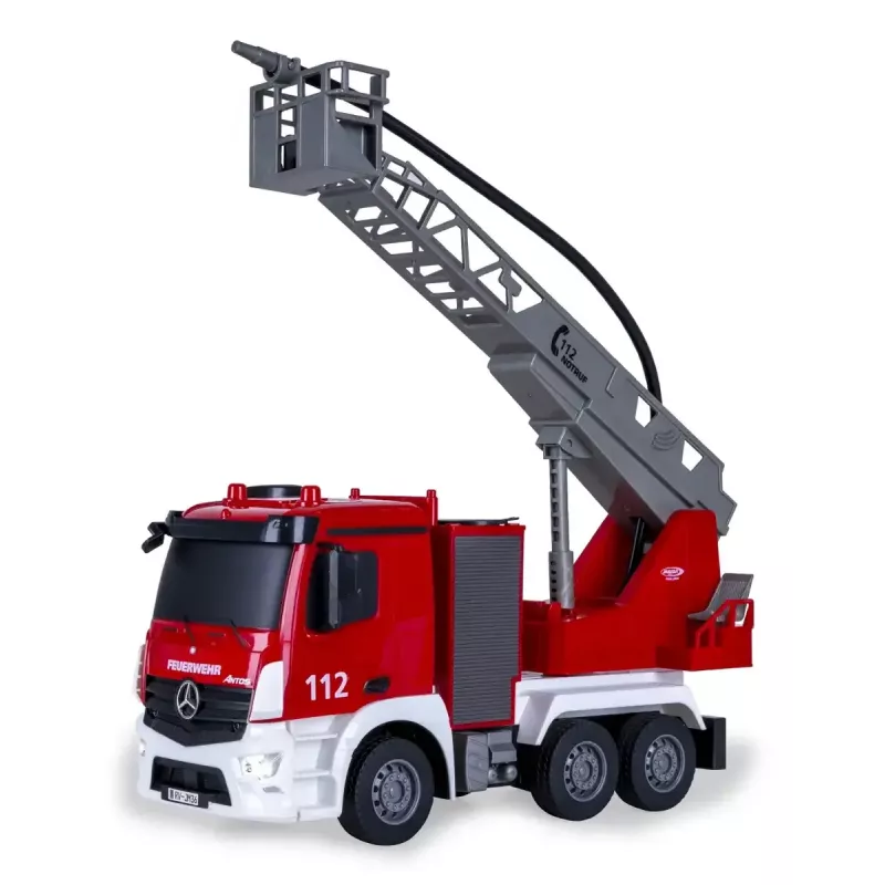 Modelo RC veículo de bombeiros Jamara Mercedes-Benz Antos motor elétrico 1:26