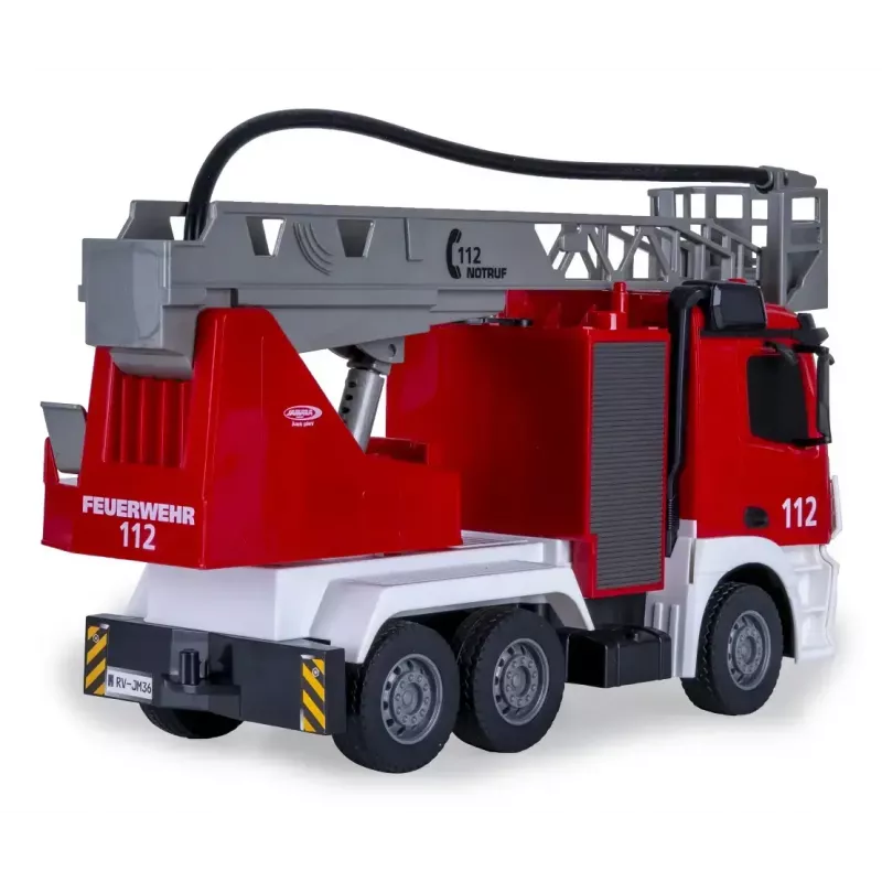 Modelo RC veículo de bombeiros Jamara Mercedes-Benz Antos motor elétrico 1:26