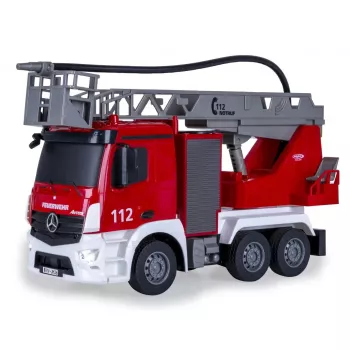 Modelo RC veículo de bombeiros Jamara Mercedes-Benz Antos motor elétrico 1:26