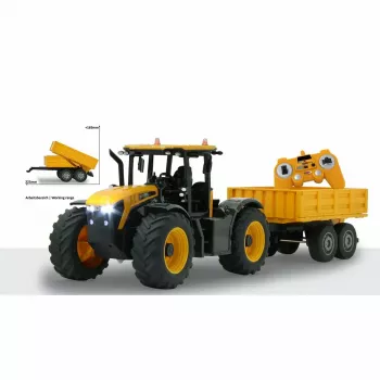 Trator Jamara JCB Fastrac 1:24 motor elétrico modelo RC para crianças
