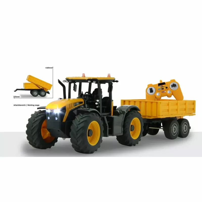 Trator Jamara JCB Fastrac 1:24 motor elétrico modelo RC para crianças
