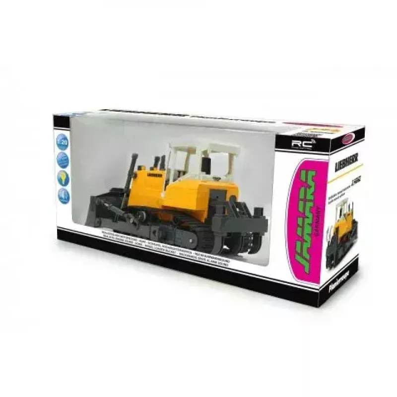 Bulldozer Jamara Liebherr modelo telecomandado motor elétrico 1:20