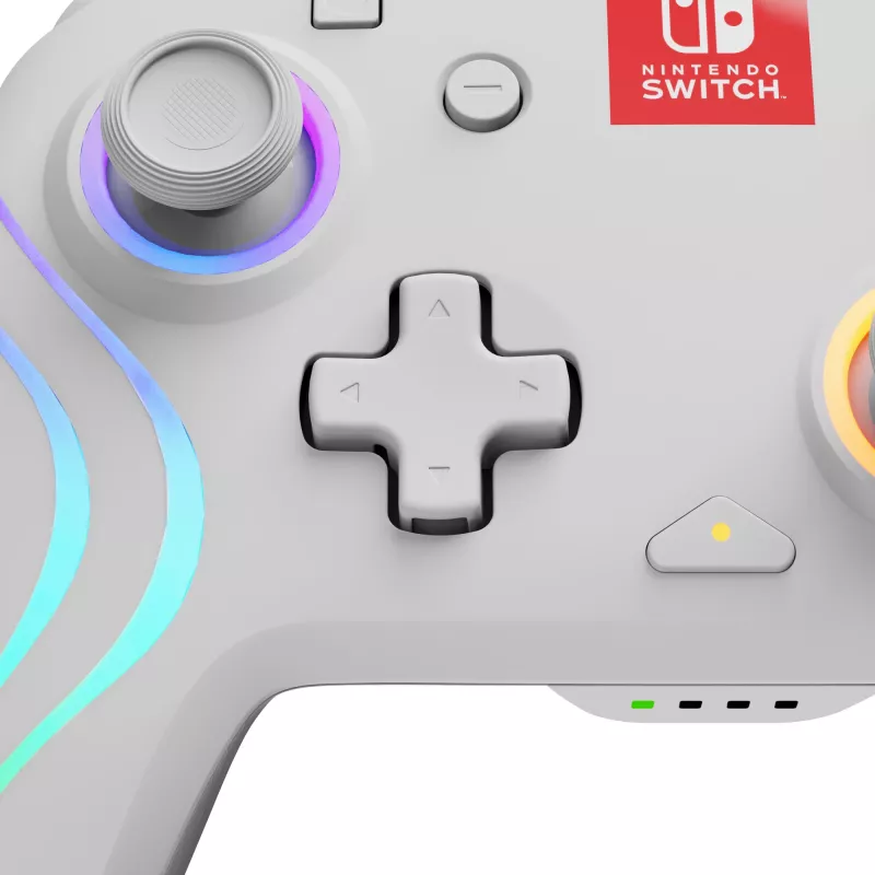 Comando PDP Afterglow Wave branco analógico / digital Nintendo Switch, Nintendo Switch OLED