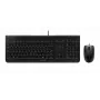 Teclado com fio Cherry CHERRY DC 2000 tamanho completo USB com layout QWERTZ, 109 teclas, cabo de 1,8 m, preto — inclui rato