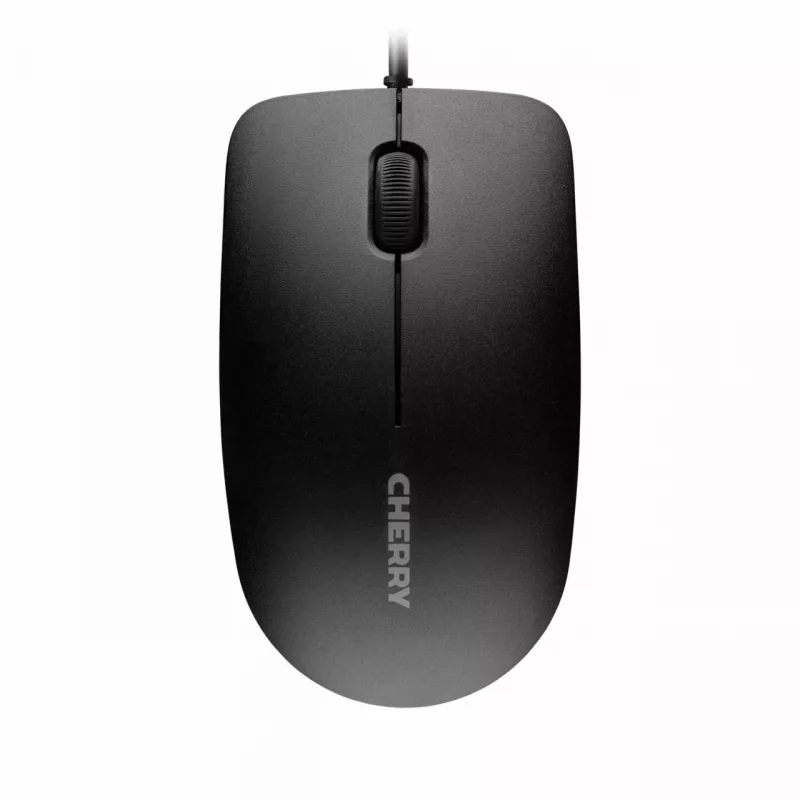 Teclado com fio Cherry CHERRY DC 2000 tamanho completo USB com layout QWERTZ, 109 teclas, cabo de 1,8 m, preto — inclui rato