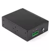 Conversor de suporte de fibra ótica para Ethernet industrial StarTech.com – 10/100/1000 Mbit/s SFP para RJ45/Cat6 – fibra ótica monomodo/multimodo para rede Gigabit de cobre – 12-56V DC – IP-30/ -40 a +75°C