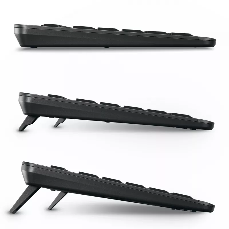 Teclado e rato CHERRY Stream desktop ultimate com Home/Office USB + RF Wireless + Bluetooth AZERTY francês preto