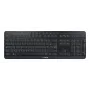 Cherry Stream ultimate – tamanho completo AZERTY, USB + RF Wireless + Bluetooth, interruptores de tesoura, retroiluminação LED, preto