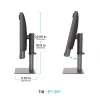 Monitor de computador BenQ PD2770U 27 polegadas 4K UHD (3840×2160) IPS LCD, 5 ms, 400 cd/m², hub USB 3.2, VESA, altura ajustável
