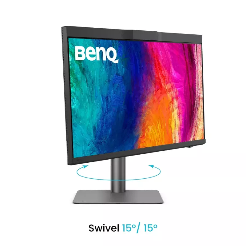Monitor de computador BenQ PD2770U 27 polegadas 4K UHD (3840×2160) IPS LCD, 5 ms, 400 cd/m², hub USB 3.2, VESA, altura ajustável